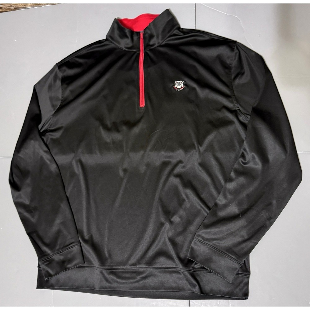 Driway 1/4 Zip L Large Idle Hour Golf Country Club UGA Georgia Bulldogs Black